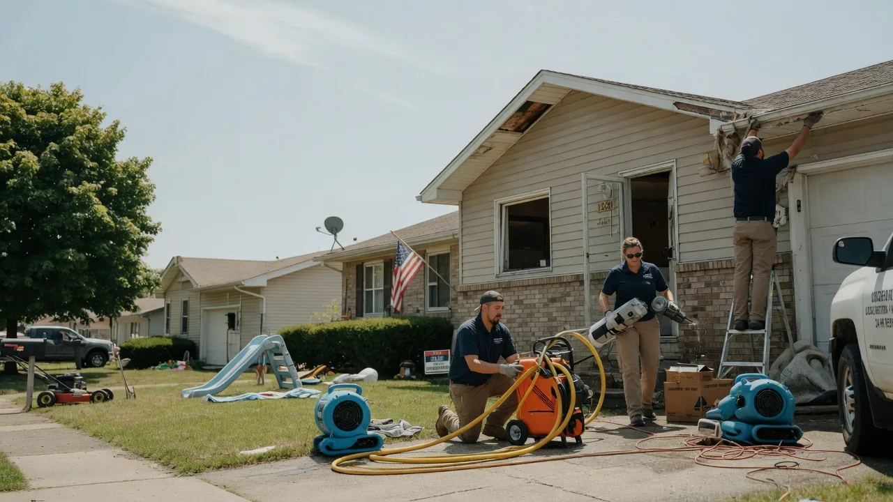 Water Damage Restoration in Farmersville, OH near me